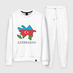Костюм хлопковый женский Map Azerbaijan, цвет: белый