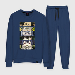 Костюм хлопковый женский Чнерный Клевер Black Clover, персонажи, цвет: тёмно-синий