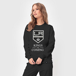 Костюм хлопковый женский Los Angeles Kings, Лос Анджелес Кингз, цвет: черный — фото 2