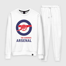 Костюм хлопковый женский Arsenal The Gunners, цвет: белый