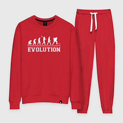Костюм хлопковый женский HOCKEY EVOLUTION ХОККЕЙ ЭВОЛЮЦИЯ, цвет: красный