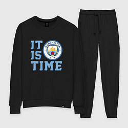 Костюм хлопковый женский It is Manchester City Time, цвет: черный