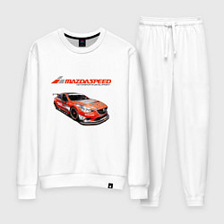 Костюм хлопковый женский Mazda Motorsport Development, цвет: белый