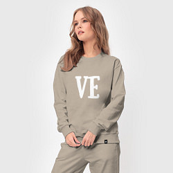 Костюм хлопковый женский Love ve, цвет: миндальный — фото 2