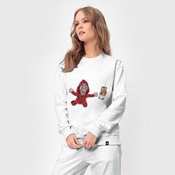 Костюм хлопковый женский Money Heist - Nirvana, цвет: белый — фото 2