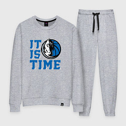 Костюм хлопковый женский It Is Dallas Mavericks Time Даллас Мэверикс, цвет: меланж