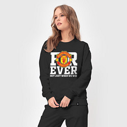 Костюм хлопковый женский Manchester United FOREVER NOT JUST WHEN WE WIN, цвет: черный — фото 2
