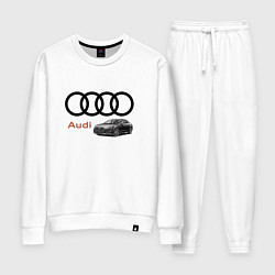 Костюм хлопковый женский Audi Prestige, цвет: белый