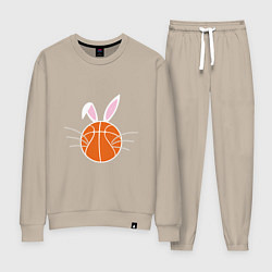Костюм хлопковый женский Basketball Bunny, цвет: миндальный