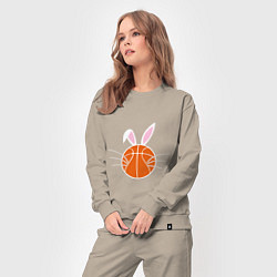 Костюм хлопковый женский Basketball Bunny, цвет: миндальный — фото 2