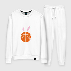 Костюм хлопковый женский Basketball Bunny, цвет: белый