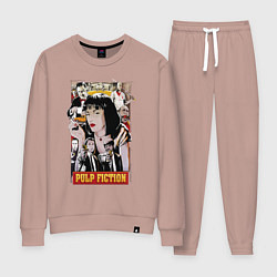 Костюм хлопковый женский Pulр fiction, цвет: пыльно-розовый