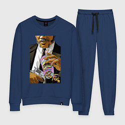Костюм хлопковый женский Samuel, цвет: тёмно-синий