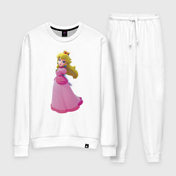 Костюм хлопковый женский Принцесса Персик Super Mario, цвет: белый
