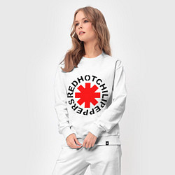 Костюм хлопковый женский Peppers logo, цвет: белый — фото 2