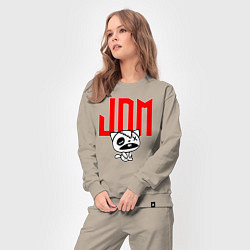 Костюм хлопковый женский JDM Kitten-Zombie Japan, цвет: миндальный — фото 2