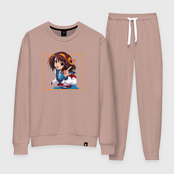 Костюм хлопковый женский Харухи art, цвет: пыльно-розовый