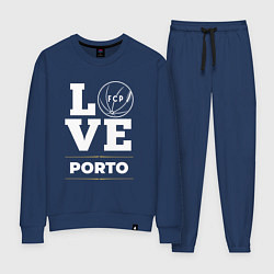 Костюм хлопковый женский Porto Love Classic, цвет: тёмно-синий