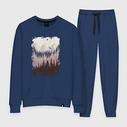 Костюм хлопковый женский Дикая природа, цвет: тёмно-синий