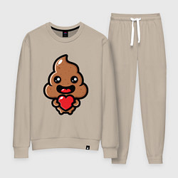 Женский костюм Влюбленная какашка с сердечком