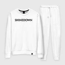 Костюм хлопковый женский Shinedown лого, цвет: белый
