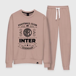 Костюм хлопковый женский Inter: Football Club Number 1 Legendary, цвет: пыльно-розовый