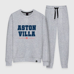 Костюм хлопковый женский Aston Villa FC Classic, цвет: меланж