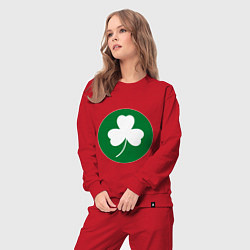 Костюм хлопковый женский Celtics Style, цвет: красный — фото 2