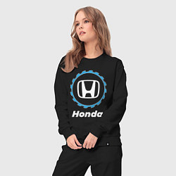 Костюм хлопковый женский Honda в стиле Top Gear, цвет: черный — фото 2