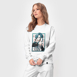 Костюм хлопковый женский Hatsune Miku Drain, цвет: белый — фото 2