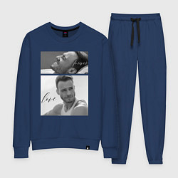Костюм хлопковый женский Serkan Bolat - Kerem Bursin, цвет: тёмно-синий
