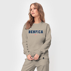 Костюм хлопковый женский Benfica FC Classic, цвет: миндальный — фото 2