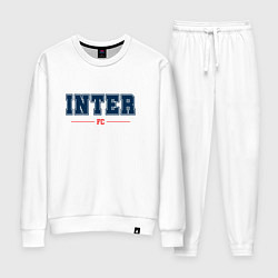 Костюм хлопковый женский Inter FC Classic, цвет: белый