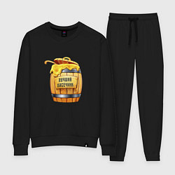 Костюм хлопковый женский Лучший Пасечник, цвет: черный