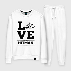 Костюм хлопковый женский Hitman Love Classic, цвет: белый