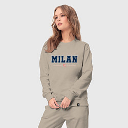 Костюм хлопковый женский Milan FC Classic, цвет: миндальный — фото 2