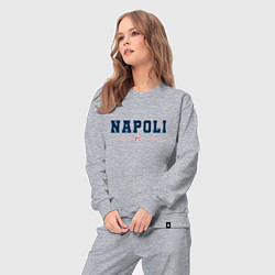 Костюм хлопковый женский Napoli FC Classic, цвет: меланж — фото 2
