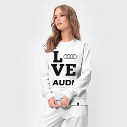 Костюм хлопковый женский Audi Love Classic, цвет: белый — фото 2