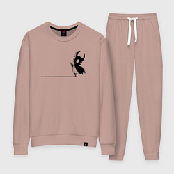 Костюм хлопковый женский Hollow Knight на краю, цвет: пыльно-розовый