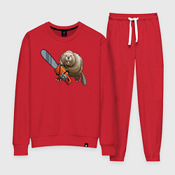 Женский костюм Бобер с бензопилой