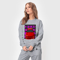 Костюм хлопковый женский Supra A70 MK3 JDM, цвет: меланж — фото 2
