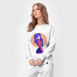 Костюм хлопковый женский Misato Katsuragi Evangelion, цвет: белый — фото 2