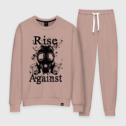 Костюм хлопковый женский Rise Against rock, цвет: пыльно-розовый