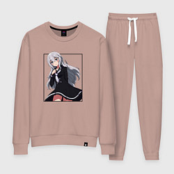 Костюм хлопковый женский Милая Дзюнко Конно - Зомбилэнд Сага Месть, цвет: пыльно-розовый
