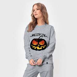 Костюм хлопковый женский Smile pumpkin, цвет: меланж — фото 2