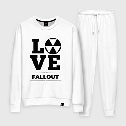 Костюм хлопковый женский Fallout love classic, цвет: белый