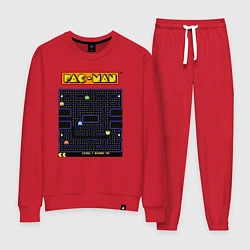 Костюм хлопковый женский Pac-Man на ZX-Spectrum, цвет: красный