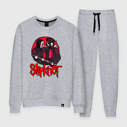 Костюм хлопковый женский Slipknot rock, цвет: меланж