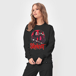 Костюм хлопковый женский Slipknot rock, цвет: черный — фото 2