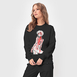 Костюм хлопковый женский Просто Рей Аянами - Ева, цвет: черный — фото 2